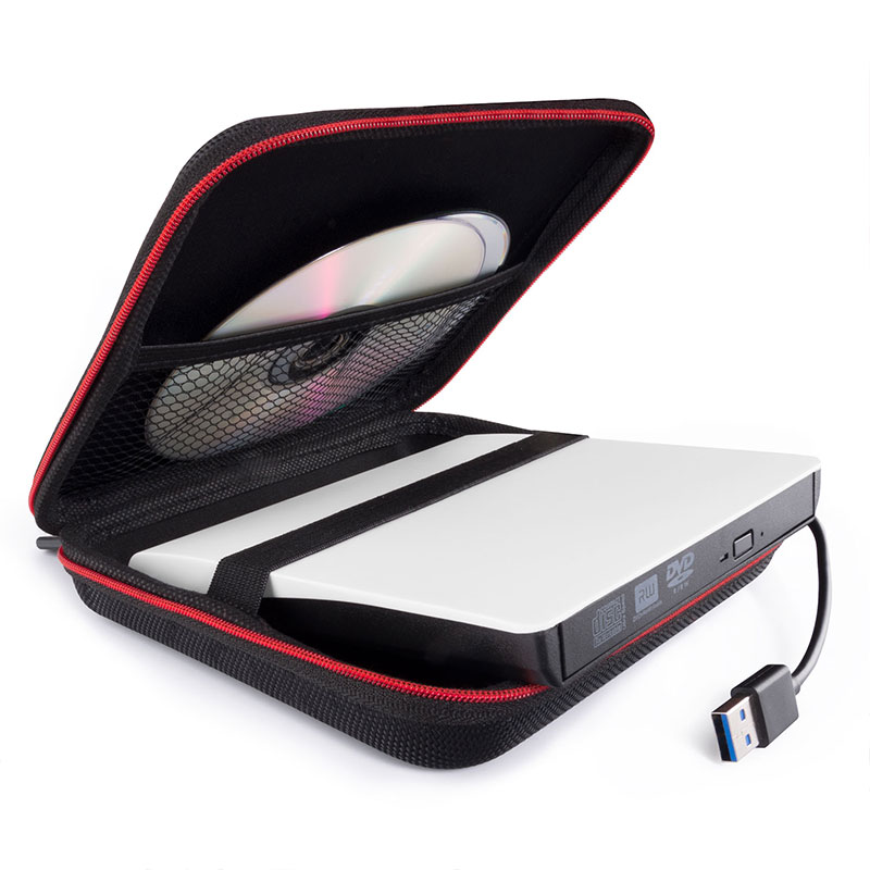 ASUS 외부 광학 드라이브 보관 가방에 적합 Dell Lenovo 버너 보호 슬리브 모바일 CD 기계 상자 하드 쉘