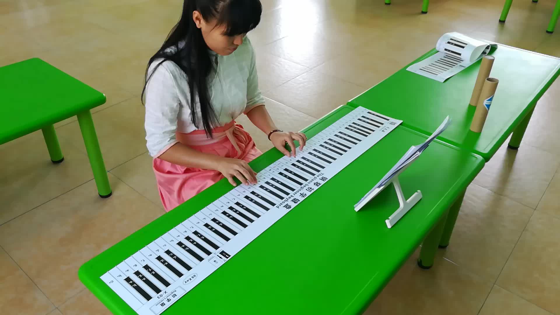 88건반 피아노 건반 운지법 연습지 교육 49건 61건 전자 오르간 학습 오선표 표기법 비교표