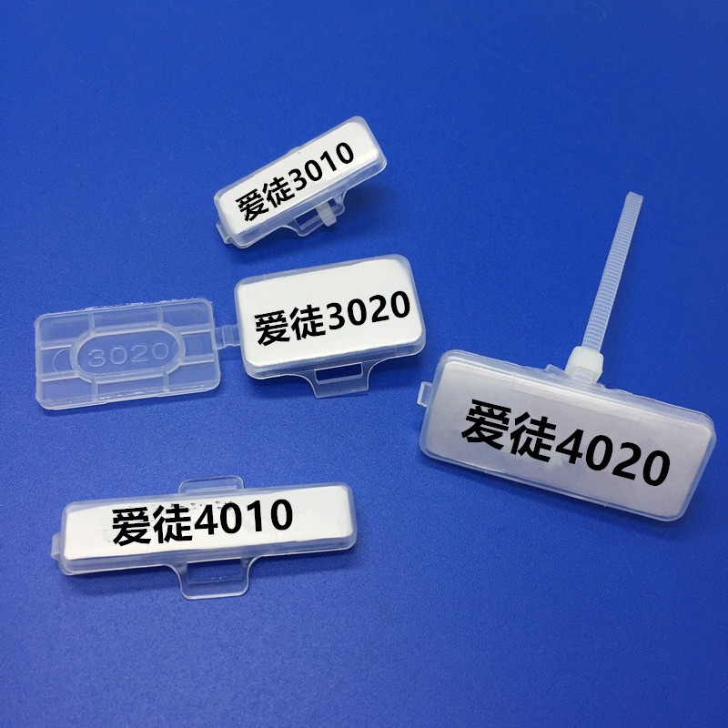 4010 플라스틱 방수 투명한 케이블 사인 상자 표식 표지판 간판 100