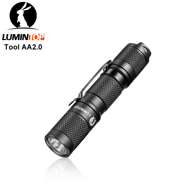 AA 14500 손전등 Lumintop 도구 2.0 650 루멘 127 미터 EDC 휴대용 포켓 물고기 캠프 자기 꼬리 선택