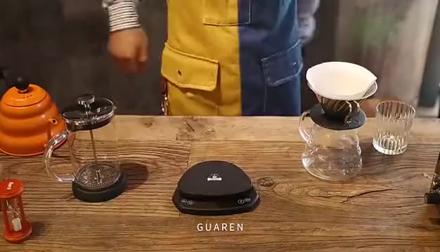 DM 스마트 수제 커피 전자 저울 이탈리아 커피라고 불리는 정량적 타이밍 가정용 휴대용 충전