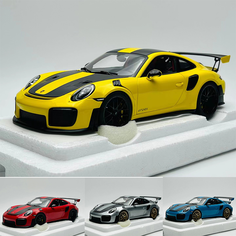 Alto 1:18 Porsche 911GT2RS AA 개구리 왕 자동차 모델 하이 엔드 컬렉션 장식 선물