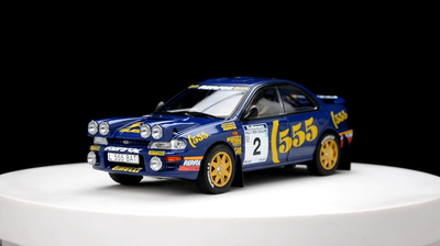 1:18 Sunstar Subaru Impreza 555 McRae WRC 랠리 자동차 모델