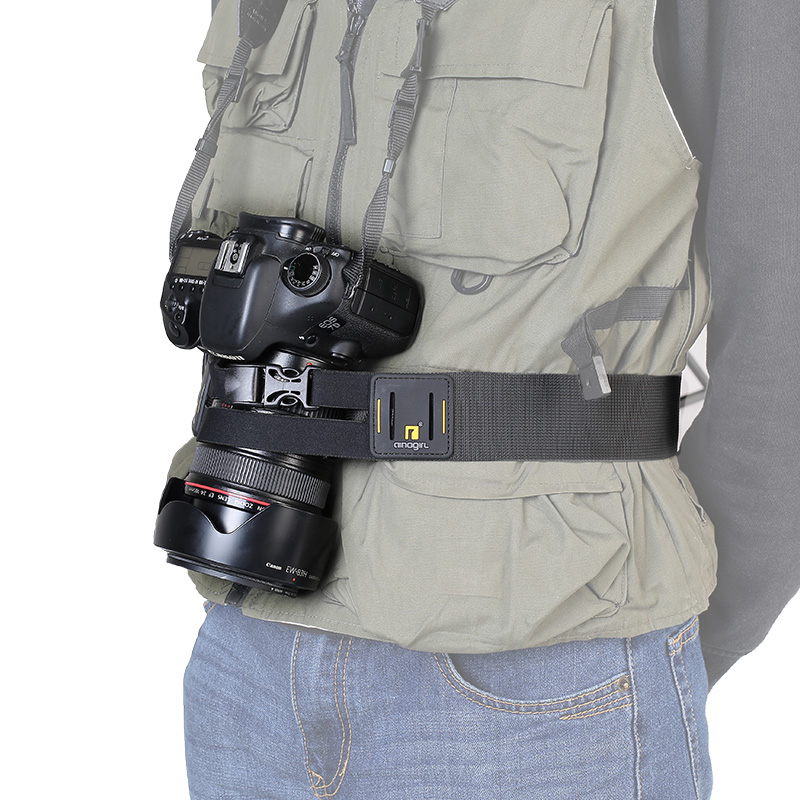 Annogel SLR 카메라 고정 충격 방지 벨트 등산 야외 사진 벨트 승마 벨트 A1151