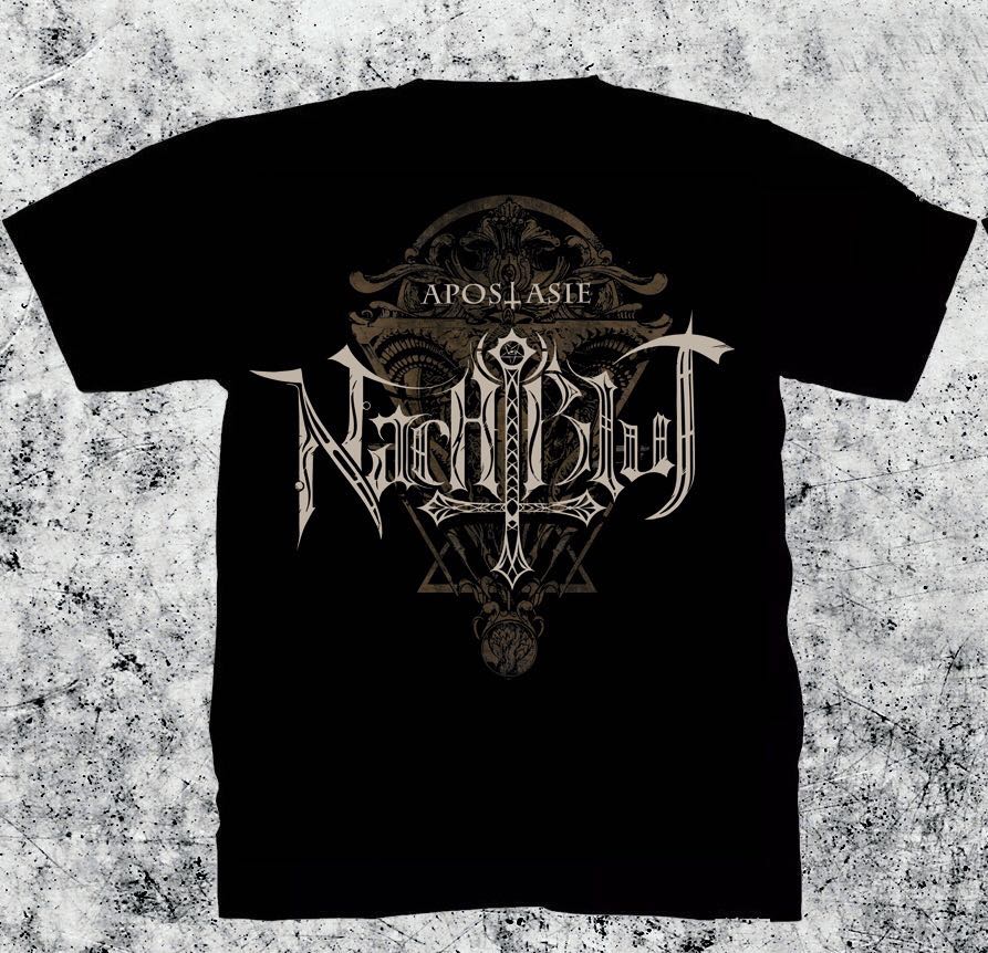 (Meow Te) German Nachtblut Night Blood Band 중국 투어 기념 티셔츠 공식 Genuine Rock Metal