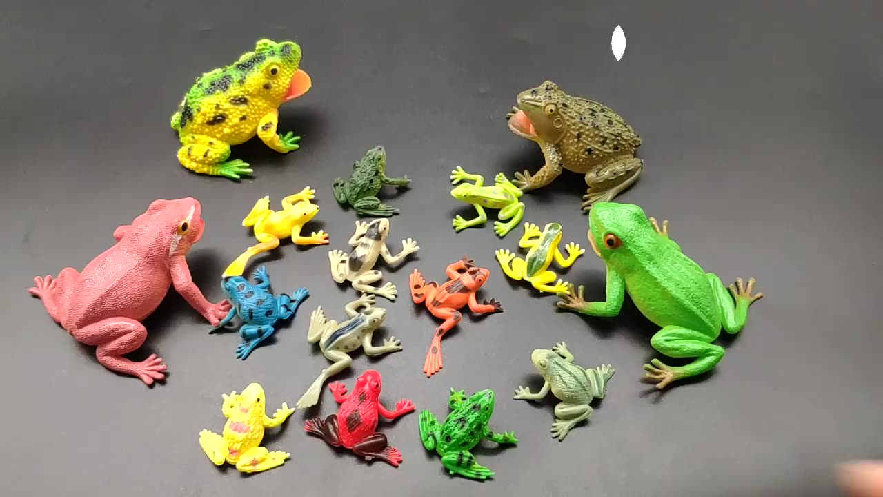 시뮬레이션 귀여운 개구리 모델 장난감 숲 개구리 두꺼비 수륙 양용 솔리드 플라스틱 세트 인지 선물