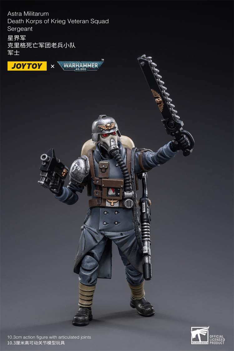 JOYTOY 다크 Source 1:18 Warhammer 40K Krieg Death Legion Veteran Squad Movable Soldier Model