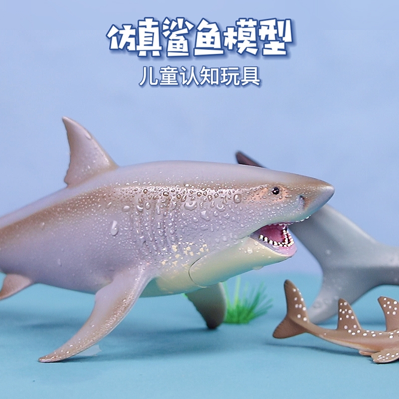 같은 상어 장난감으로 해양 생물 동물 모델 백상아리 장난감 메갈로돈 영화의 시뮬레이션