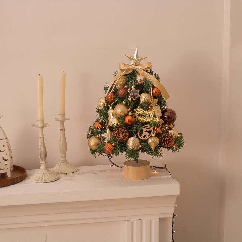 크리스마스 트리 홈 작은 미니 데스크탑 장면 큰 분위기 장식 어린이 패키지 미니크리스마스트리