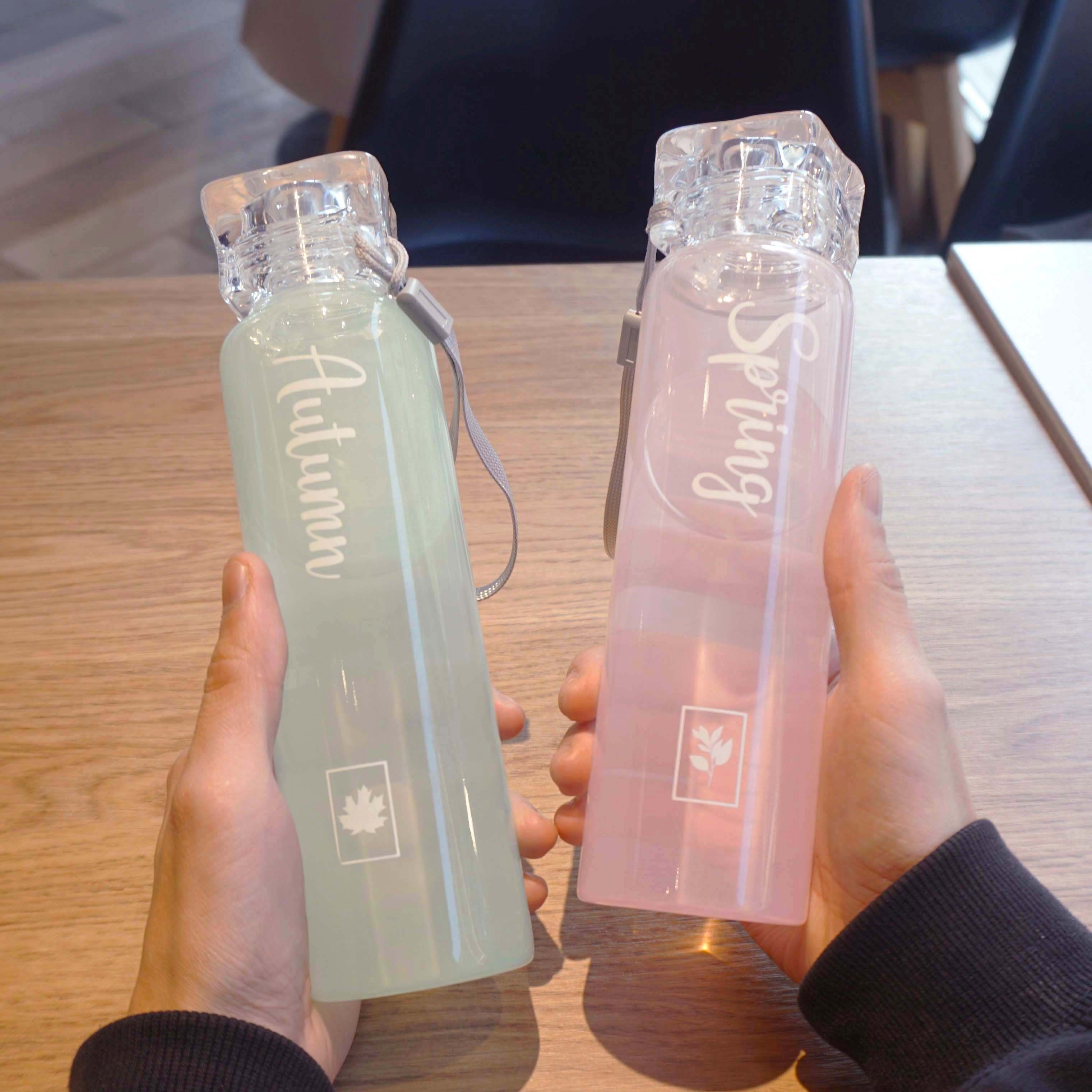 일본 gp 유리 물 컵 고가 휴대용 여성 귀여운 단순 신선한 센 고온 내성 마시는 구매 및