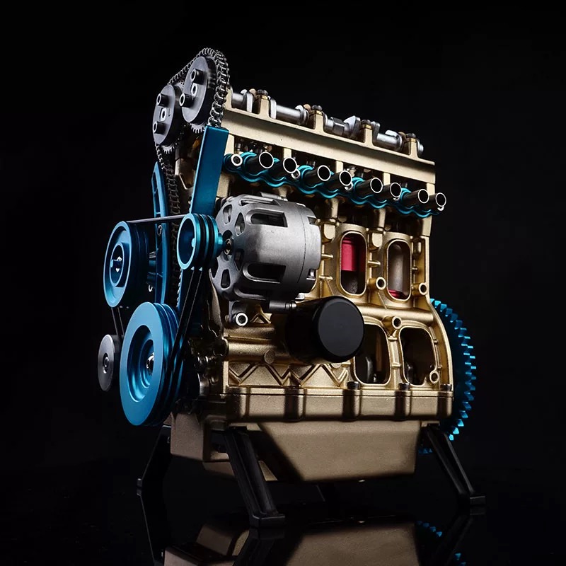 토성 문화 장인 diy 금속 조립 미니 스타 5 기통 4-8 V8 엔진 모델