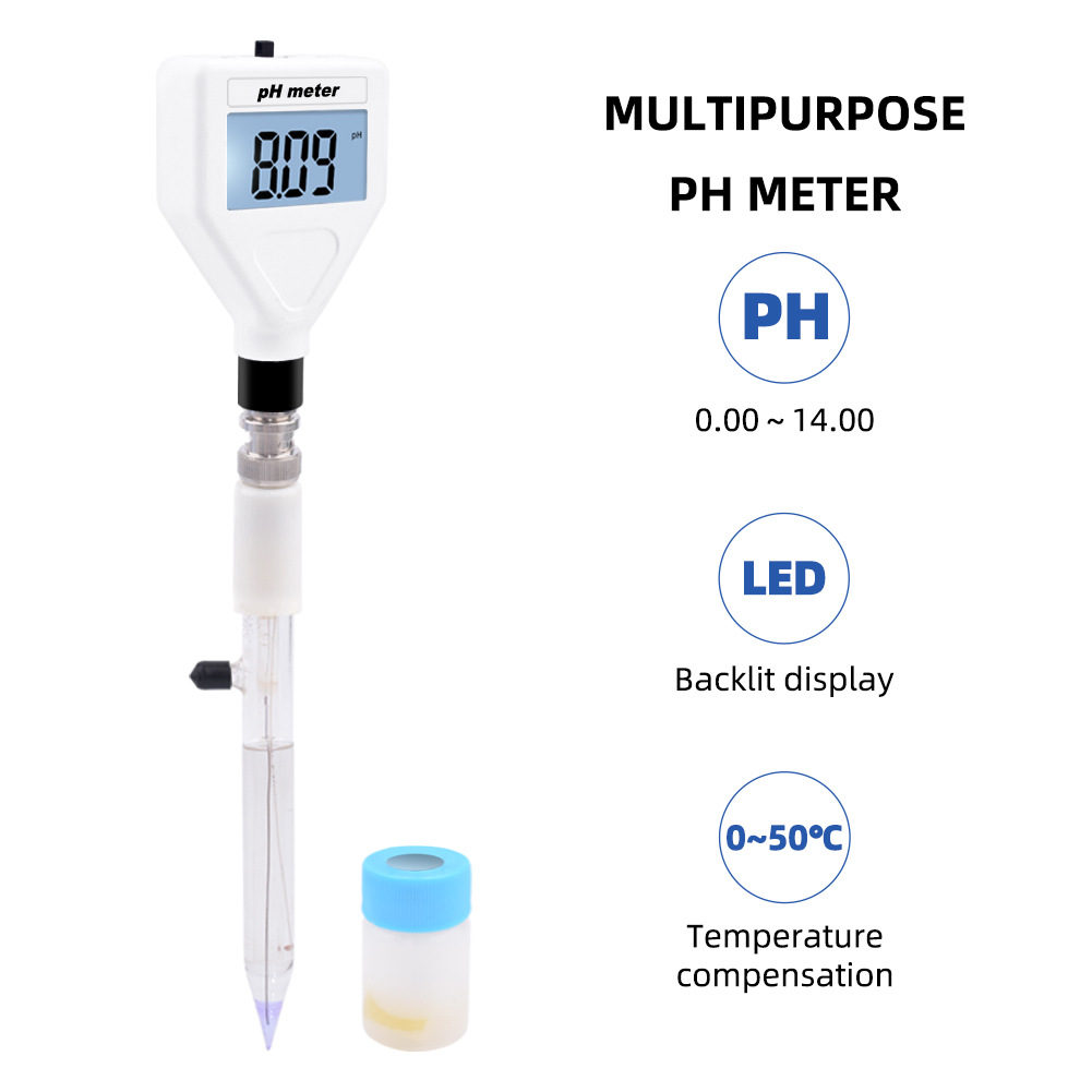 ph 계산 명시적 산도 측정기 감지 테스터 pH 과일 우유 고기 토양 테스트