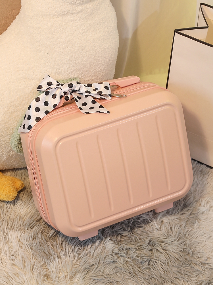 가방 상자 14인치 여성 스토리지 귀여운 휴대용 작은 트롤리 여행 화장품 케이스