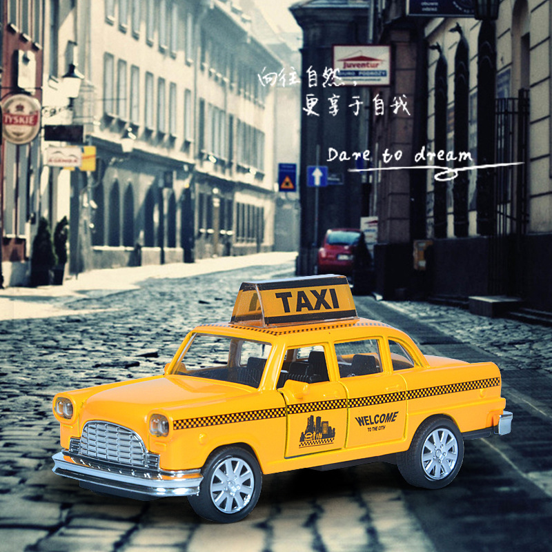 Tiandu 1:36 소리와 빛은 영국 택시 합금 자동차 모델 더블 도어 어린이 장난감 선물 컬렉션 선물을 뒤로 당겨