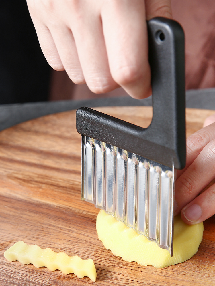 감자 웨이브 나이프 홈 늑대 치아 절단 칩 유물 멋진 야채 특수 도구